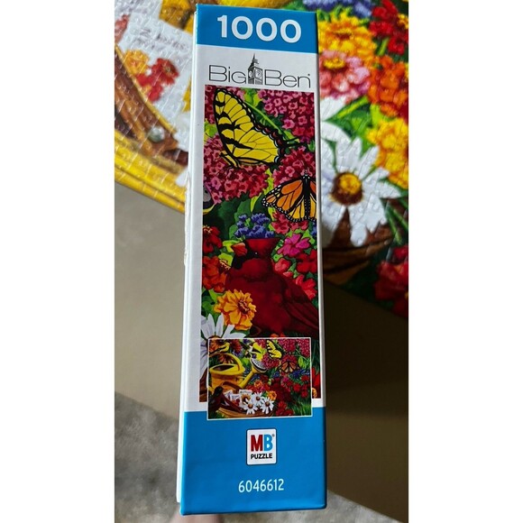 Garden Friends 1,000 Piece Jigsaw Puzzle Big Ben 27”x20” Used Missing C9 & R27 - Picture 7 of 9